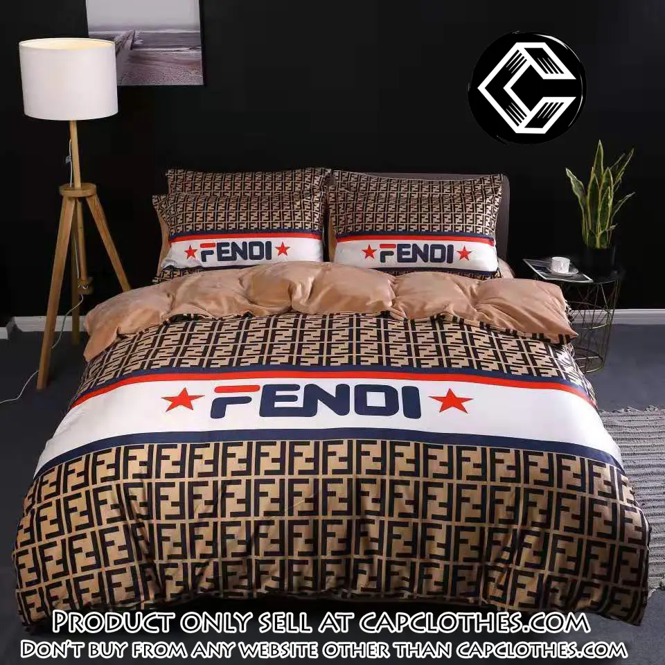 Fendi luxury logo fashion brand premium bedding set home decor hqn cc4338996